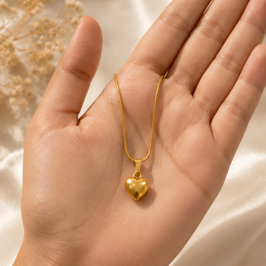 Everyday Heart Pendant - 18k Gold Plated