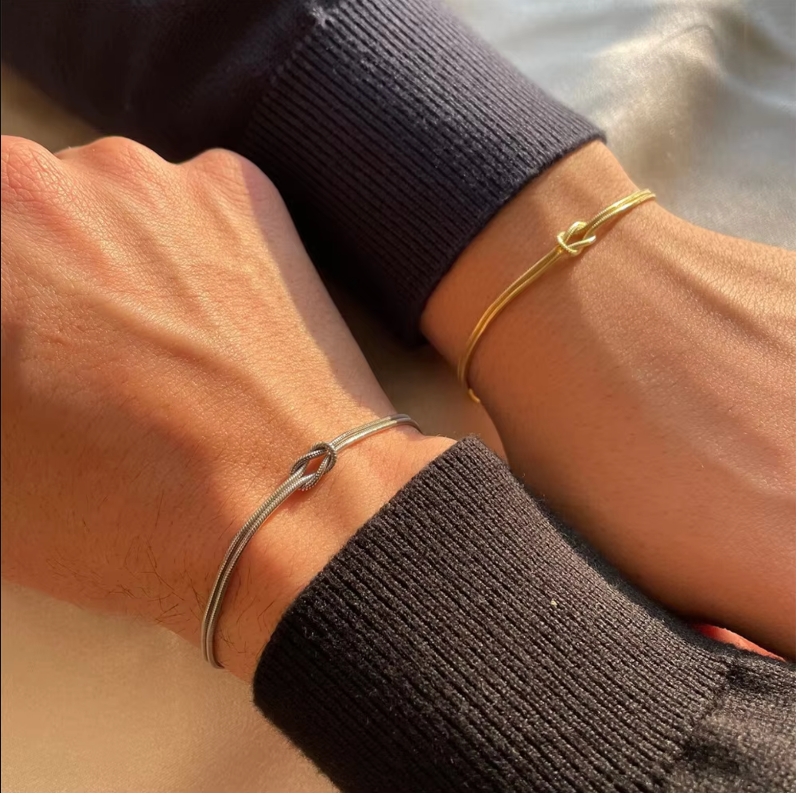 Forever Knot Couple Bracelets - Main Image