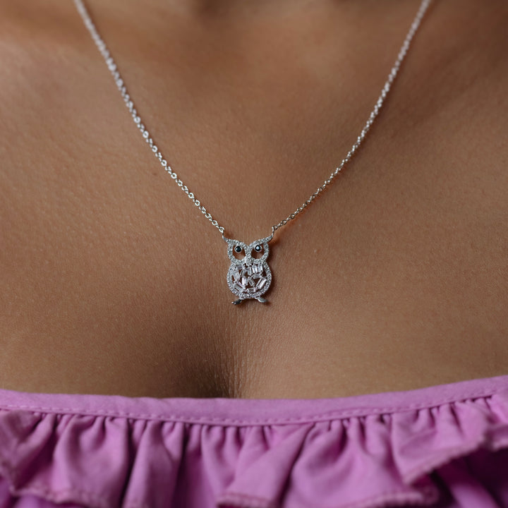 Owl Sterling Silver Necklace