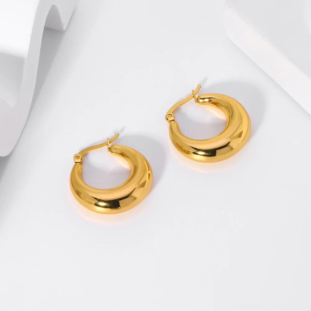 Bebo Hoops - 18K Gold Plated