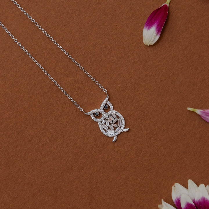 Owl Sterling Silver Necklace