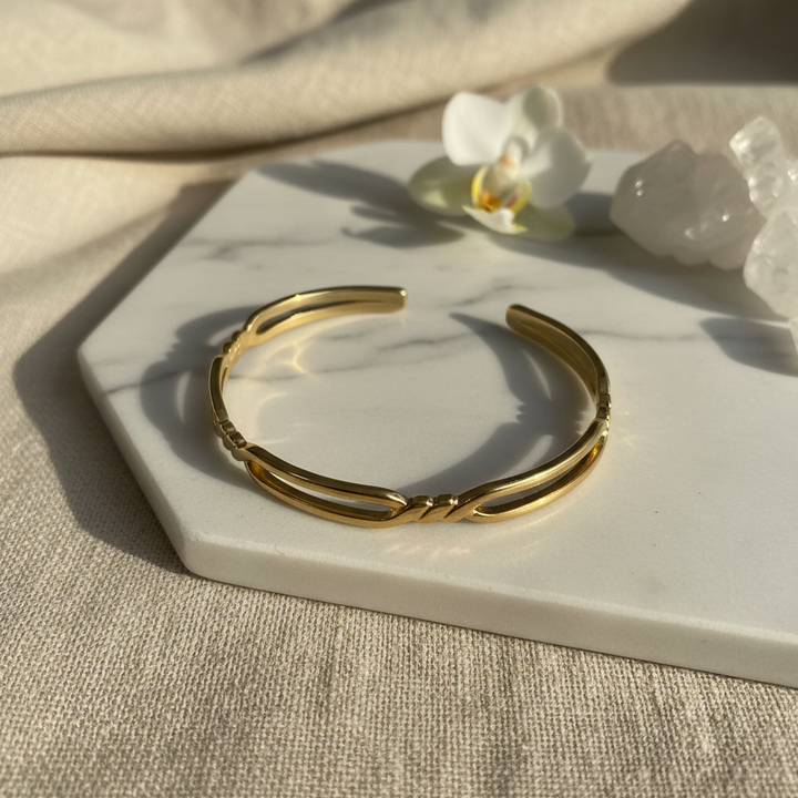 Cuff Bracelet- 18k Gold Plated