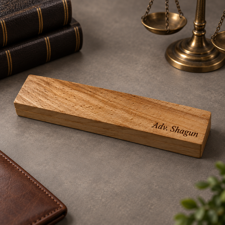 Personalised Advocate Pen with Wooden Box.