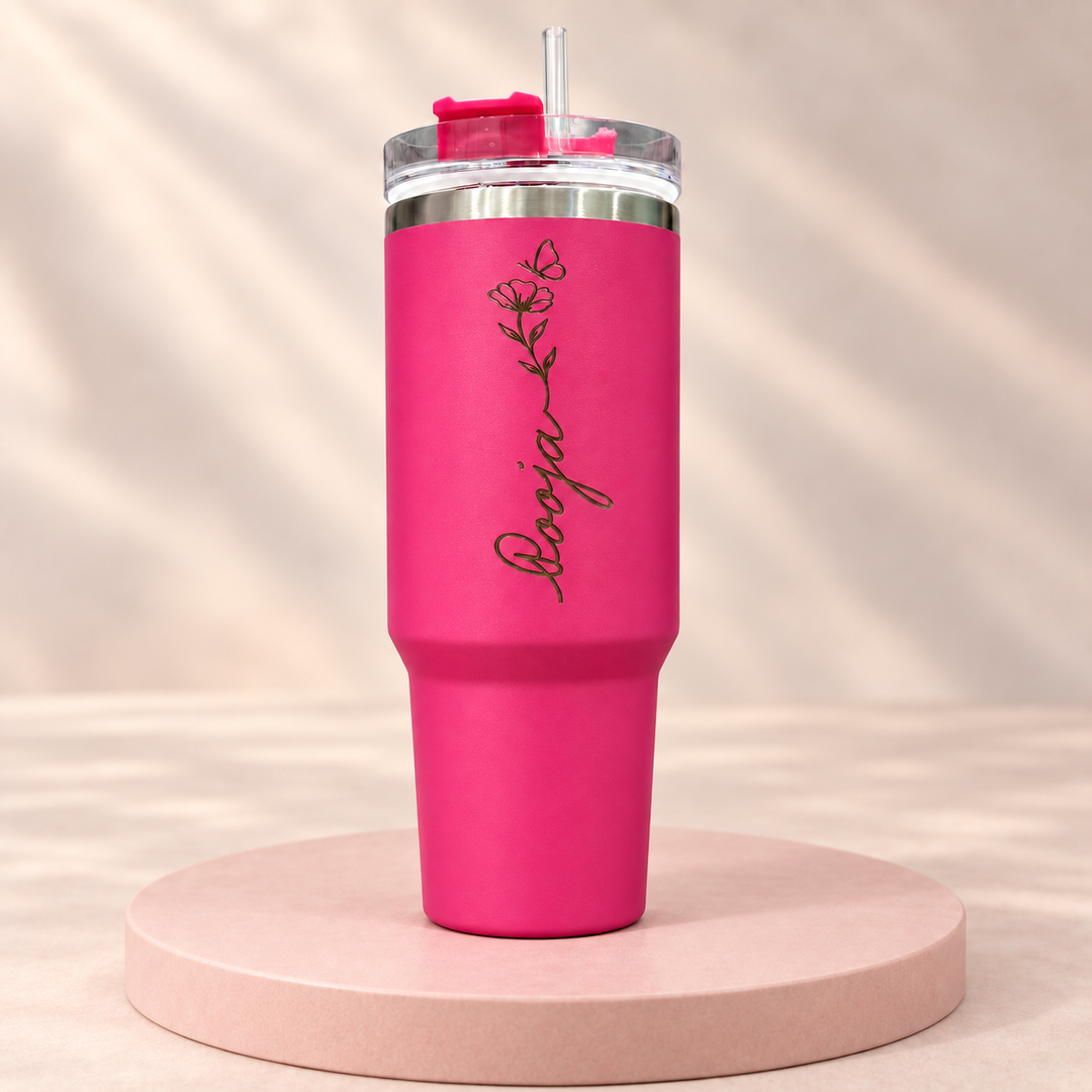 Personalised Tumbler & Treasures Combo with 5 accessories