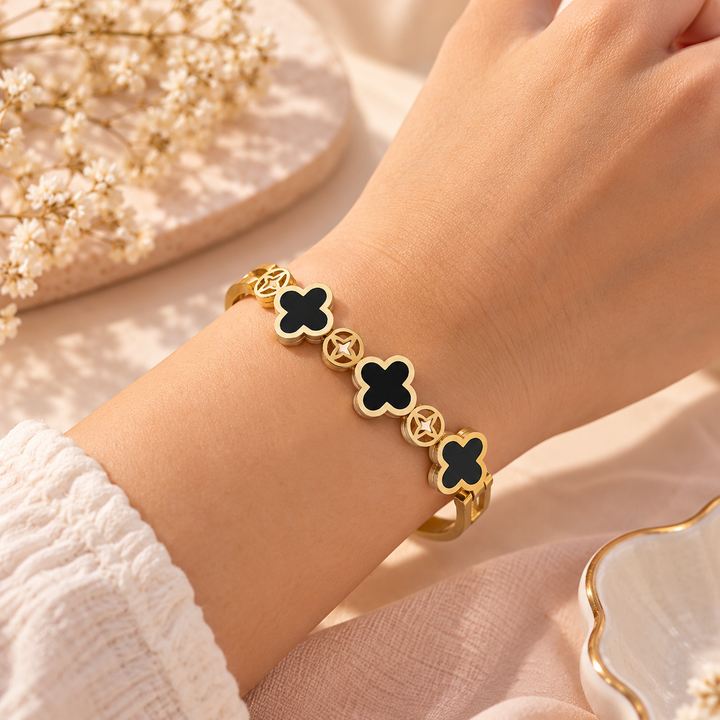 3 Clover Bracelet- 18k Gold Plated