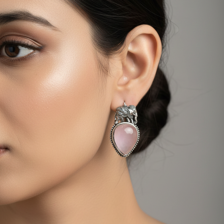 12 Jhumka Gift Set in Wooden Box with Mirror