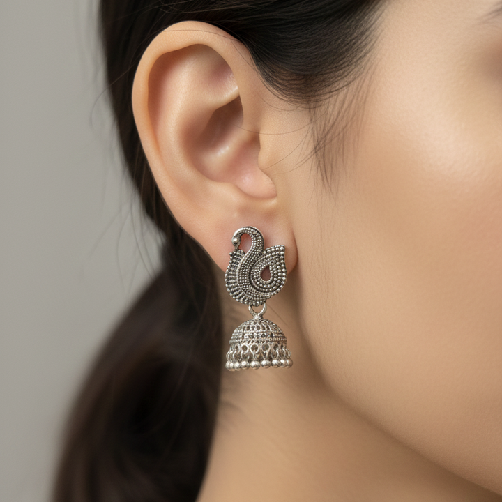 12 Jhumka Gift Set in Wooden Box with Mirror