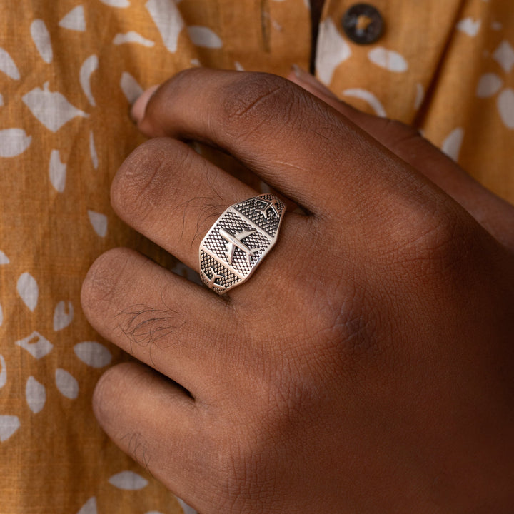 Airplane Sterling Silver Ring For Him