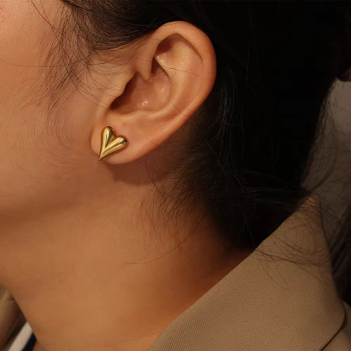 Wish Pendant and Studs set - 18K Gold Plated