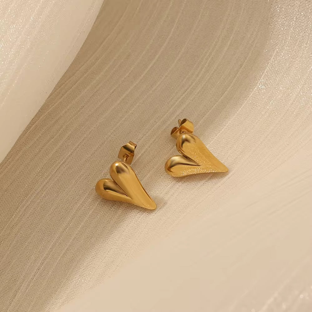 Wish Pendant and Studs set - 18K Gold Plated