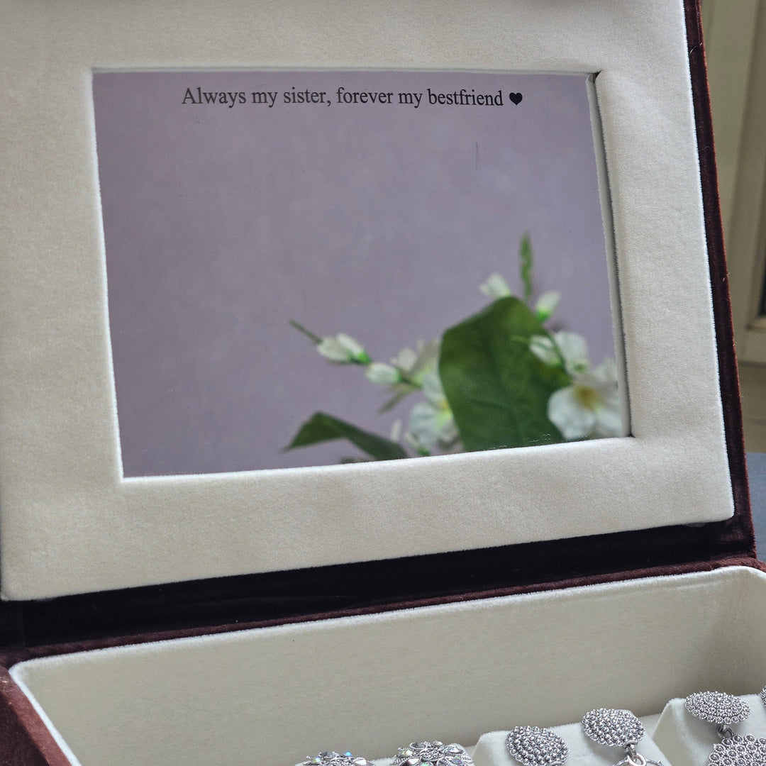 Rakhi Special Personalised 12 Jhumka Box with Mirror