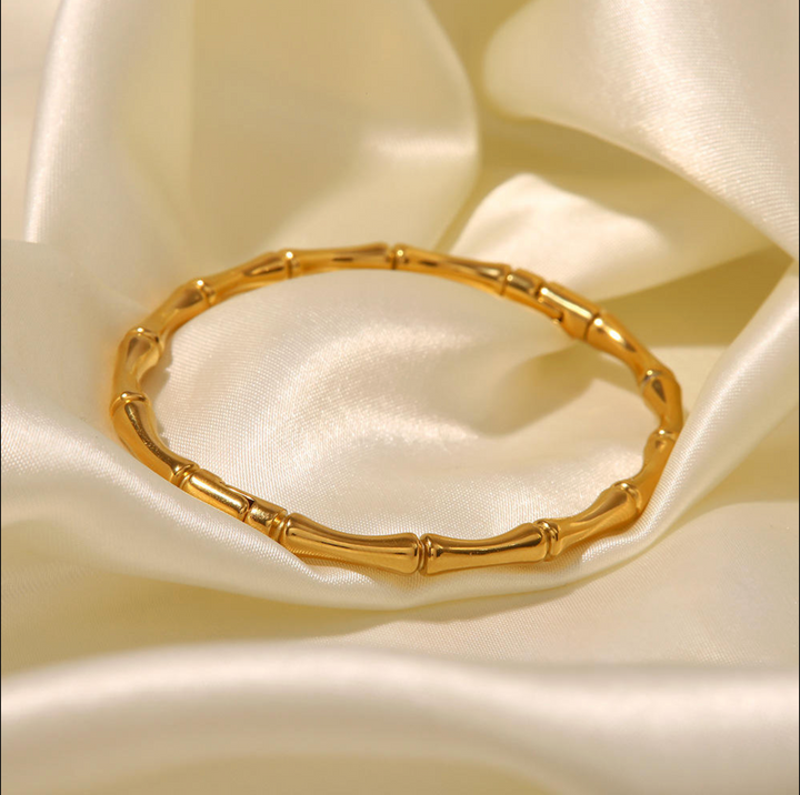Bamboo Bracelet- 18k Gold Plated