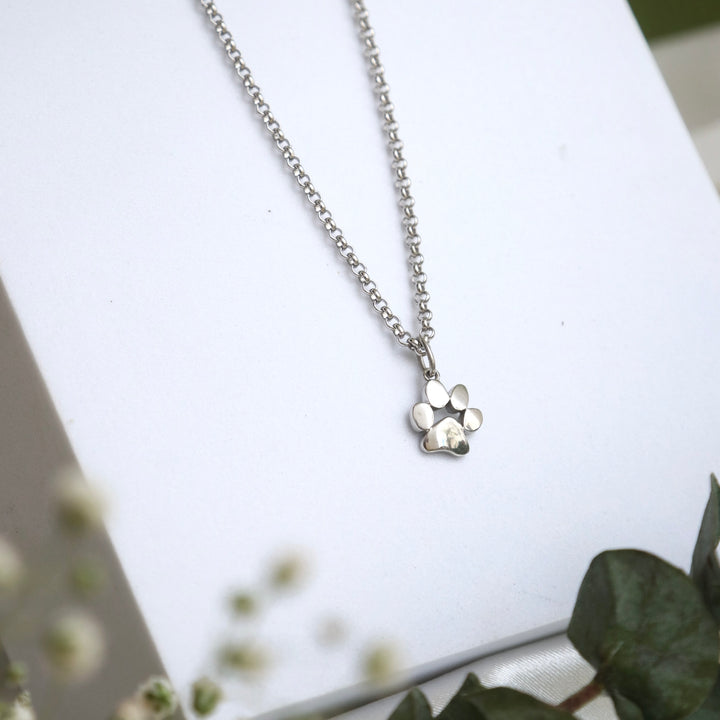 Paw Print Sterling Silver Pendant