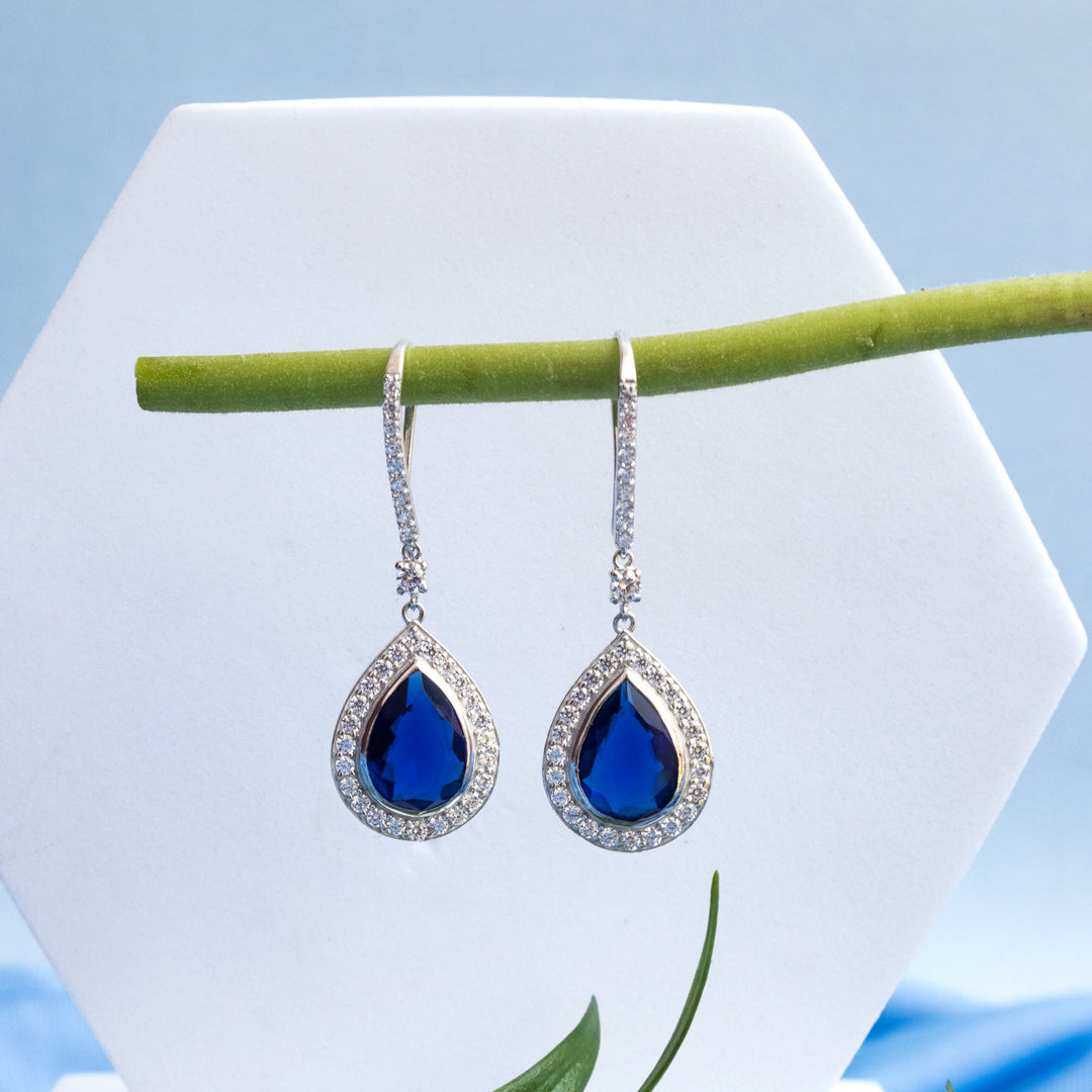 Indigo Blue Sterling Silver Earrings