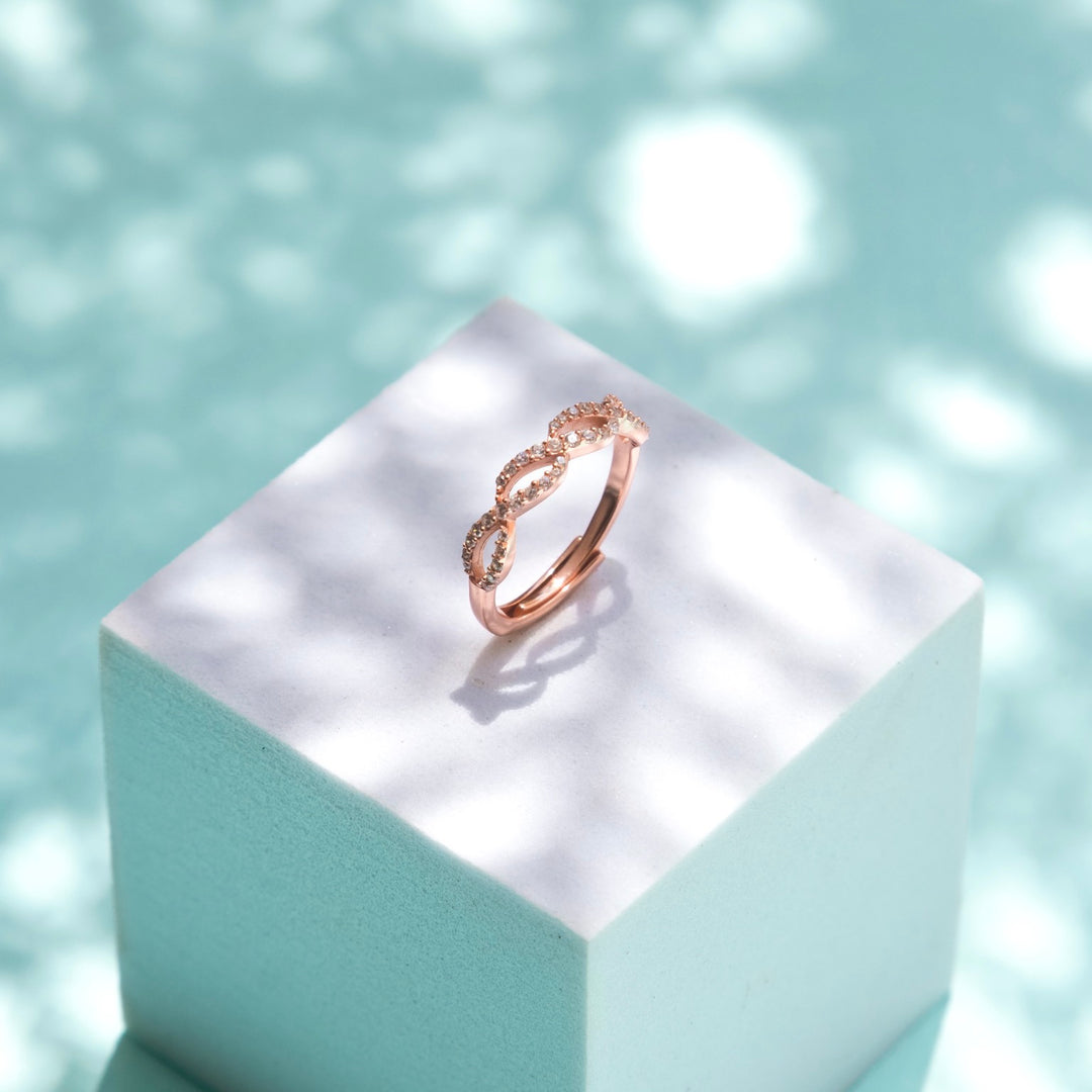 Bliss Rose Gold Sterling Silver Ring