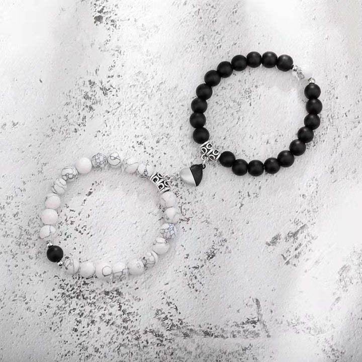 Distance Magnetic Heart Bracelets